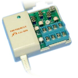白山製作所 雷対策 サンダーカットXA-4 ※ADSL・アナログ用、4回線