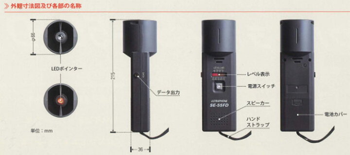 楽天市場】東栄電気工業 ウルトラホン 超音波式放電探知機 SE-55FD【代 