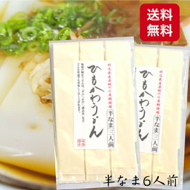ひもかわうどん 6人前（3人前×2袋セット） ひもかわ うどん 半生うどん 幅広うどん 幅広めん 半生麺 おきりこみ 樽沢 帯麺 小麦粉 群馬県産 ポイント消化 買い回り お土産 郡山銘販
