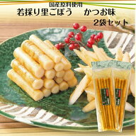若採り里ごぼう かつお味（160g）2袋セット ごぼうならではの食感と風味豊かなかつお醤油味をお楽しみく…