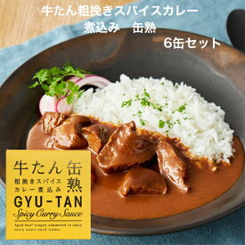 牛たん粗挽きスパイスカレー煮込み（170g）6缶セット 木の屋石巻水産 牛たん 牛タン スパイスカレー カレー 牛たんカレー 缶詰 牛たん缶 牛たん缶詰 缶つま おつまみ 酒の肴 缶熟 ご飯のお供 まざっせこらっせ