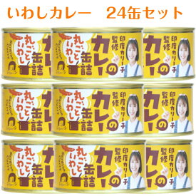 印度カリー子監修のカレー缶詰（170g）24缶セット 木の屋石巻水産 いわしカレー いわしカレー缶詰 いわし イワシ 鰯 缶詰 缶つま おつまみ 酒の肴 キャンプ 非常食 ご飯のお供 保存食 お土産 郡山銘販 まざっせこらっせ