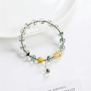 O[t@g uXbg 8mm H쐅 S[XgNX^ t@gNH[c VR NX^ VRNH[c@Cg bracelet e uX Phantom quartz p[Xg[ 溃u