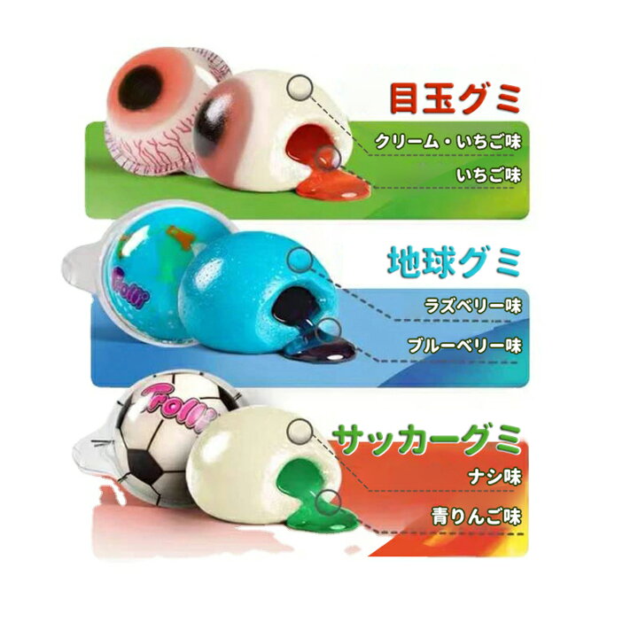 楽天市場 特典あり 10個セット 即納 トローリ Trolli グミ 10個入り 地球グミ 目玉グミ サッカーグミ 5ケース セット １ケース2個入り 韓国の人気菓子 地球ゼリー お菓 韓国モッパンasmr 今snsで話題 子供 子ども 子供の日 贈り物 プレゼント 大量購入でき