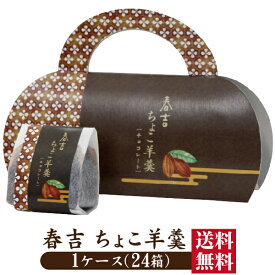 送料無料春吉ちょこ羊羹 1ケース(24箱)プレゼント ようかん 羊かん 富士山 明治食品工業