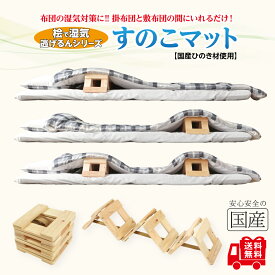 【桧で湿気逃げるんシリーズ】すのこマット　国産 ひのき 湿気 除湿 布団 カビ ダニ すのこ 部屋干し