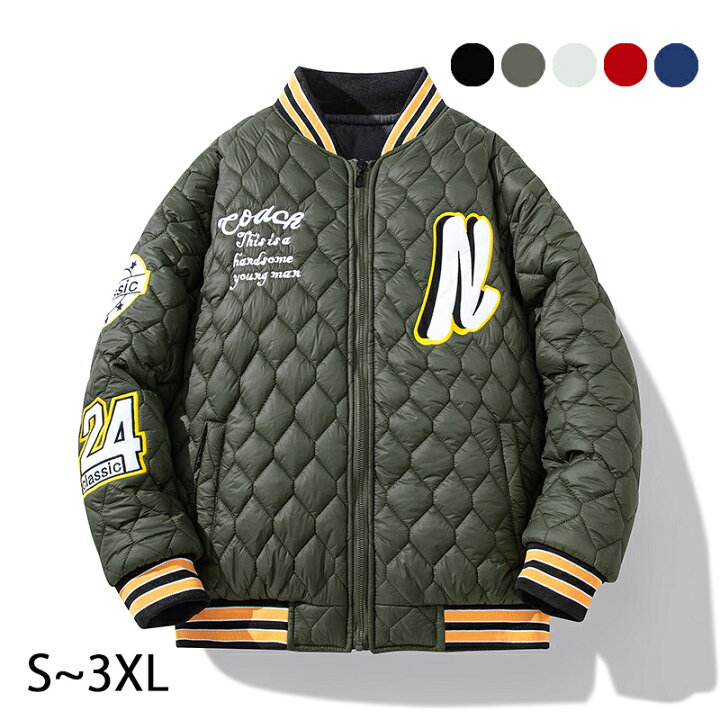 楽天市場】【ポイント3倍】中綿ジャケット スタジャン メンズ 