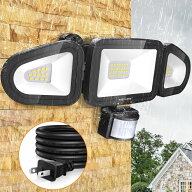 MEIKEE センサーライト 屋外 人感センサーライト LEDセンサーライト 42w 6500K 3面発光 4200ルーメン PIR…