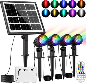 MEIKEE �K�[�f�����C�g �\�[���[ RGB�A�b�v���C�g IP66�h�� �X�|�b�g���C�g ���O 800LM ������ 5000mAh��e�� ���ÃZ���T�[ �����_��/���� �뉀 �Ԓd �Ő��ȂǂɓK�p ���͋C���C�g 1�N�ۏ�