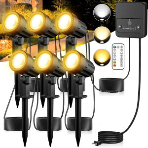 MEIKEE �K�[�f�����C�g �X�|�b�g���C�g 6��/12�� �����R���t�� 2700K 4000K 6500K 3�F�ؑ� 3�i�K���� ���ÃZ���T�[ �����_�� �^�C�}�[�@�\�t�� �R���Z���g�� �펞�_�� �������@�\ IP66 �K�[�f���Ɩ� ��