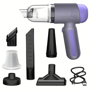 ハンディクリーナー ハンディー掃除機 車用掃除機 4種類ノズル 超軽量 手持ち 強力吸引力 28000Pa