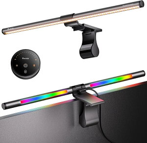 Quntis ���j�^�[���C�g Glow RGB �f�B�X�v���C���C�g �X�N���[���o�[ �f�B�X�v���C�Ɩ� RGB Ra95 832Lux 4��ޒ��F ���i�K���� ���������R�� �Q�[�~���O���C�g �u���[���C�g�J�b�g�Ή� ���^���j�^�[