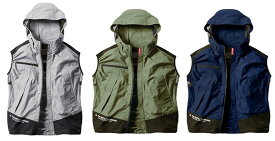 【型落ち品/大特価！！】バートル空調服 エアークラフトベスト AC1134 ベスト シルバー ミルスグリーン ネイビー Lサイズ 夏 屋外作業 熱中症対策 メーカー生産終了品 ベストのみ（ファン バッテリー別売り）