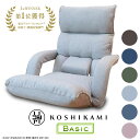 【全品10%OFFクーポン！12/04 20:00〜12/11 1:59迄】腰の神様がくれた座椅子 BASIC 連動肘タイプ DZK1-アロー/DZK1-ニール | 腰神 一人用 座椅子 肘掛け ハイバック リクライニング 腰痛 ソファ リラックスチェア 腰 高齢者 立ち上がり