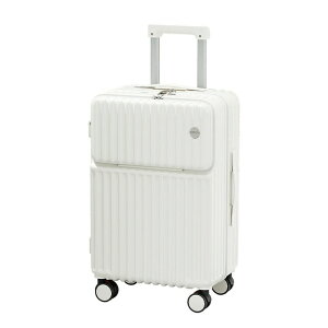 \短納期★キャスターカバー無料贈呈/ キャリーケース フロントオープン ストッパー付き lサイズ スーツケース 軽い 多機能 65L かわいい カップホルダー キャリーバッグ 2泊3日 前開き type-