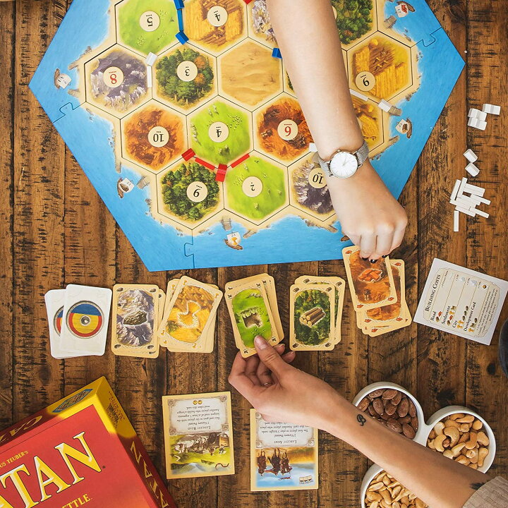 楽天市場 並行輸入品 カタン スタンダード 英語版 年リニューアル版 ボードゲーム Catan Board Game 木製コマ 名鏡青空