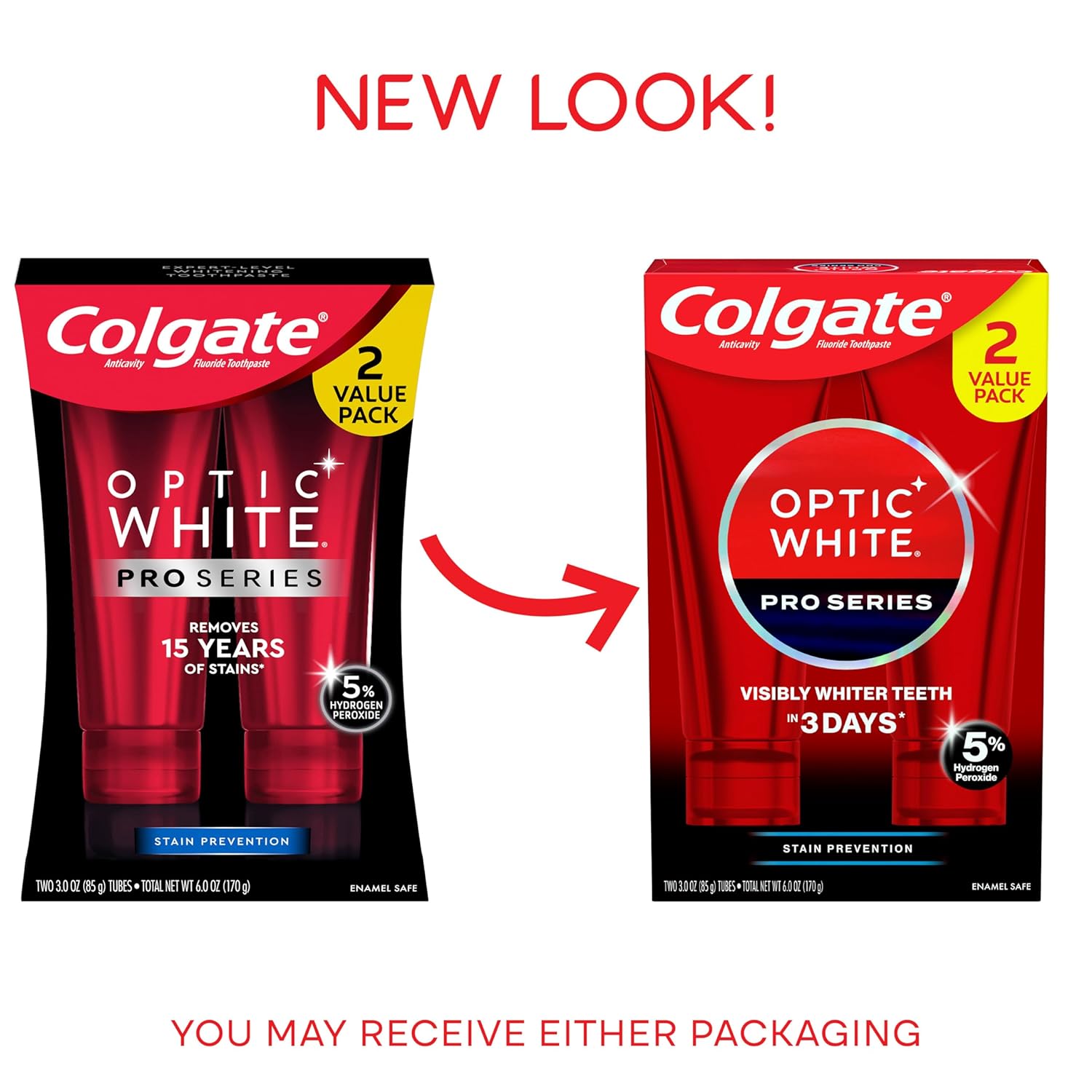 楽天市場】海外発送 Colgate Optic White Pro Stain Prevention