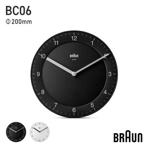 �y���K�i�zBRAUN �u���E�� ���v �N���V�b�N �A�i���O �E�H�[���N���b�N �u���b�N BC06B �z���C�g BC06W �� 200mm ���a 20cm �a���� �V�z�j�� �����j�� ���r���O �C���e���A �Q�� �V�z ���� �q������ ��