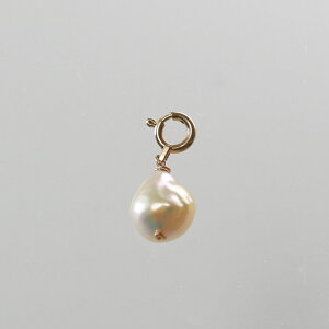 今季一押し! アコヤ真珠チャーム! 【 K10 akoya アコヤ真珠チャーム ペンダントトップ】アコヤ真珠 pt1001