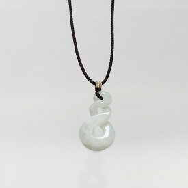 モダンなカービング！翡翠紐ネックレス A貨翡翠 jd_ne1229