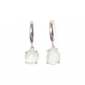 透明感抜群！耳元で光だまりが輝く！ K10WG 翡翠rough ice hook A貨翡翠 jd_mm1217