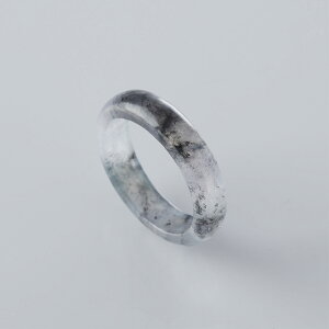 ubN̉₩ŐʂOI y16,5 black clear jadeite ring zAŐ jd_rg1745