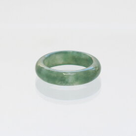 【16号】深緑～透明 翡翠くり抜き甲丸リング A貨翡翠 jd_rg2188