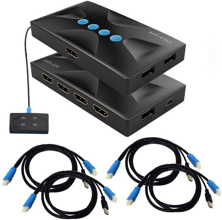 楽天市場 Es Tune Kvm切替器 4入力1出力 Hdmiモニター 4k30hz デバイス不要 Mac Os対応 Usb切替器 Usbハブ 手動式 Usb2 0 ケーブル付属 Kvmスイッチ 日本語取扱説明書付 Meisai Commerce