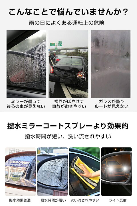 楽天市場 サイドミラーフィルム 2枚入り カーバックミラー防水フィルム 車用 撥水 曇り止め 防眩フィルム 高透過率 透明 雨除け 汎用型ドアミラー 防滴防塵フィルム 安全運転 クリアな視界を確保 明誠ショップ 楽天市場 サイドミラーフィルム 2枚入り カーバックミラー防水フィルム 車用 撥水 曇り止め 防眩フィルム 高透過率 透明 雨除け 汎用型ドアミラー 防滴防塵フィルム 安全運転 クリアな視界を確保 明誠ショップ