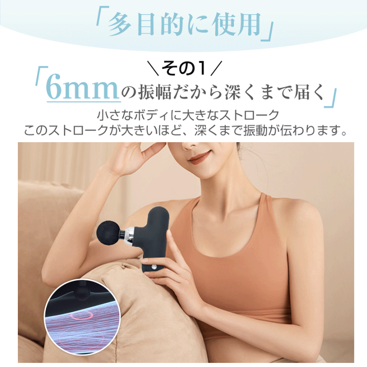 楽天市場】マッサージガン マッサージ器 ハンディ ミニ 筋膜