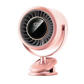 クリップ式 扇風機 サーキュレーター【2025年夏・新製品】 ミニ扇風機 卓上 DCモーター パワフル送風 自動OFF 6段階風量 コードレス 2WAY 大容量電池 4000mAh USB充電 残電量表示 軽量 コンパクト 熱中症対策 アウトドア 90日間あんしん保証付 【PL保険加入済み製品・安心】