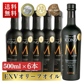 エキストラバージンオリーブオイル ICONO(アイコノ) FRUITY SPICY 500ml 6本セット MEISTERWERK フルーティー スパイシー エクストラバージン オリーブ油 エキストラヴァージン 酸度0.2％ olive oil 無添加 送料無料