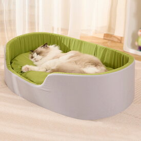 【全店クーポンあり】猫 ベッド 犬 通年 洗える　ペットベッド 小型犬 あごのせ 丸洗い インテリアイ角型 北欧 猫ベッド 犬ベッド ねこ
