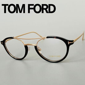 メガネ トムフォード メンズ レディース TOM FORD ボストン 新品 ゴールド べっ甲柄 ツーブリッジ 眼鏡 めがね 鼈甲柄 金 メタル FT5515