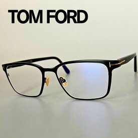 【2000円OFFクーポン！P5倍】楽天スーパーセール！6/4 20時～6/11 1:59まで トムフォード メガネ FT5733 メンズ レディース TOM FORD スクエア 新品 マットブラック ゴールド 黒 金 メタル ブルーライトカット 調整可能 クリングス ユニセックス PCレンズ