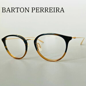 バートンペレイラ メガネ BARTON PERREIRA メンズ レディース BP5095 ボストン 新品 高品質 チタン 日本製 winfield ブラウン ゴールド 金 眼鏡フレーム クリングス 伊達メガネ 男女兼用