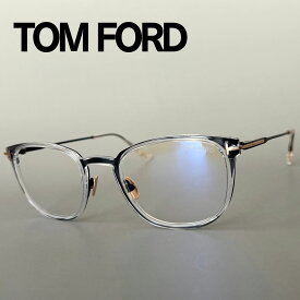 【2000円OFFクーポン！P2倍】お買い物マラソン 5/23 20時～5/27 1:59まで トムフォード メガネ FT5694 TOM FORD アジアンフィット ウェリントン クリア ブラック ゴールド 黒 金 ブルーライトカット チタン 日本製 クリングス PCレンズ 男女兼用 日本人規格