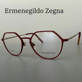 【2000円OFFクーポン！P5倍】楽天スーパーセール！6/4 20時～6/11 1:59まで Ermenegildo Zegna メガネ エルメネジルドゼニア EZ5180 メンズ 新品 マット レッド 赤 ラウンド イタリア製 チタン 度付き 眼鏡 スタイリッシュ