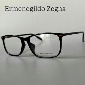 【1000円OFFクーポン！ポイント3倍】5のつく日！ 6/15 0時～23:59まで エルメネジルドゼニア メガネ Ermenegildo Zegna ウェリントン EZ5236 眼鏡 アジアンフィット ブラック 新品 イタリア製 黒 軽い 日本人規格
