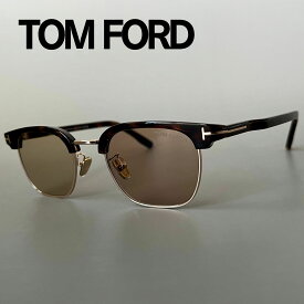 【2000円OFFクーポン！P5倍】楽天スーパーセール！6/4 20時～6/11 1:59まで トムフォード サングラス TOM FORD アジアンフィット FT1119 サーモント ブロー ブラウン ゴールド イタリア製 男女兼用 新品 UVカット 茶色
