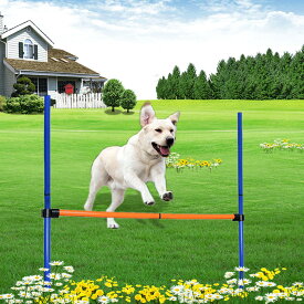 【限定クーポンあり！】ペット犬敏捷性トレーニング ロッドポータブルペット 屋外スポーツ機器用 バリアロッド ロッド ペット 犬 子犬 ポータブルバリアロッド