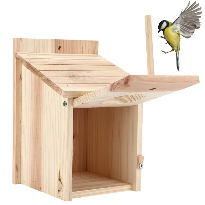 楽天市場】【屋外木製巣箱飼育ボックス】鳥の巣箱 鳥 小鳥 巣 自然素材 
