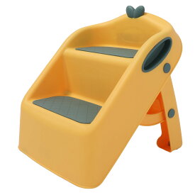 踏み台 子供用 補助台 トイレ踏み台 ステップ 昇降 ステップ台 2段 ツーステップ トイレ補助 足置き台 洗面所 台所 軽量 おしゃれ かわいい 折りたたみ 軽くて持ち運びも楽々 強力な滑り止めが付いた安全な2段式子供用踏み台