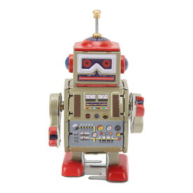 ウォーキングロボット時計じかけおもちゃ ヴィンテージロボットレトロクラシック時計じかけスプリング ゼンマイロボットおもちゃヴィンテージゼンマイブリキのおもちゃ ノベルティギフトクラシックコレクション誕生日パーティーフェスティバル
