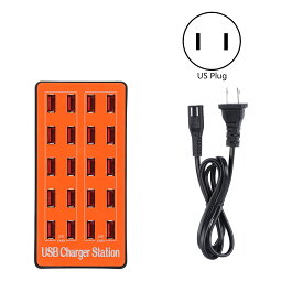 20 ポート USB 充電ステーション USB 充電ステーション 20 ポート 壁面電源 高速複数デバイス用 100‑240V USB 充電ステーション スマート充電ステーション 100W 20 ポート USB 壁面充電器アダプタ 収納便利 卓上