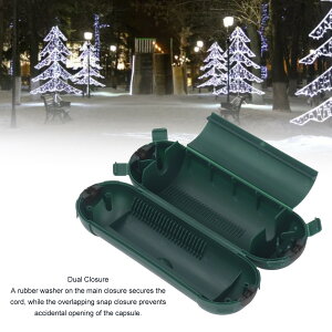 【4個セット、防水】アウトドア延長コード 安全カバー 屋外電源コードプロテクター 防水電気接続ボックス 防水シール付き 屋外コンセントを保護 軽量 調節可能 延長性 持ち運び クリスマ