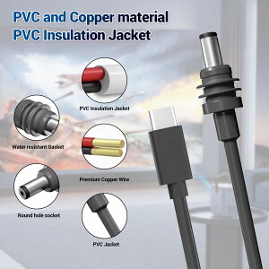 Type-C PD gK[P[u(USB-C) dP[u DCvO IP68ϐ 100W݊ 18AWGC ??/O