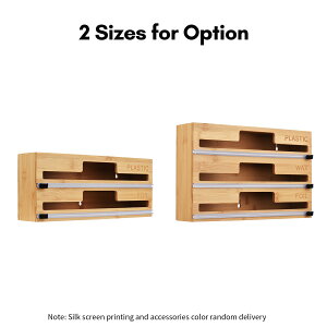 ラップケース 3-in-1 ラップカッター ラップカット ラップホルダー クッキングシート キッチン アルミホイルケース 双方向切断 冷蔵庫 マグネット キッチン箔/フィルムディスペンサー キッチ