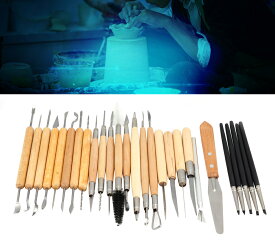 【送料無料】 27 DIY 彫刻ツール 粘土 彫刻ツール スーツ アクセサリー 粘土彫刻ツール彫刻スクレーパースカルプチャーツールセット