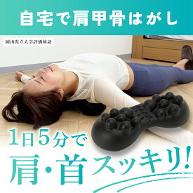 自宅で肩甲骨はがし 肩甲骨 ピロー 肩 かた 首 肩甲骨 肩甲骨はがし ピロー コリ こり 肩こり ツボ押し はがし ほぐす ほぐし 解消グッズ マッサージ ストレッチ 健康グッズ 整体 背中